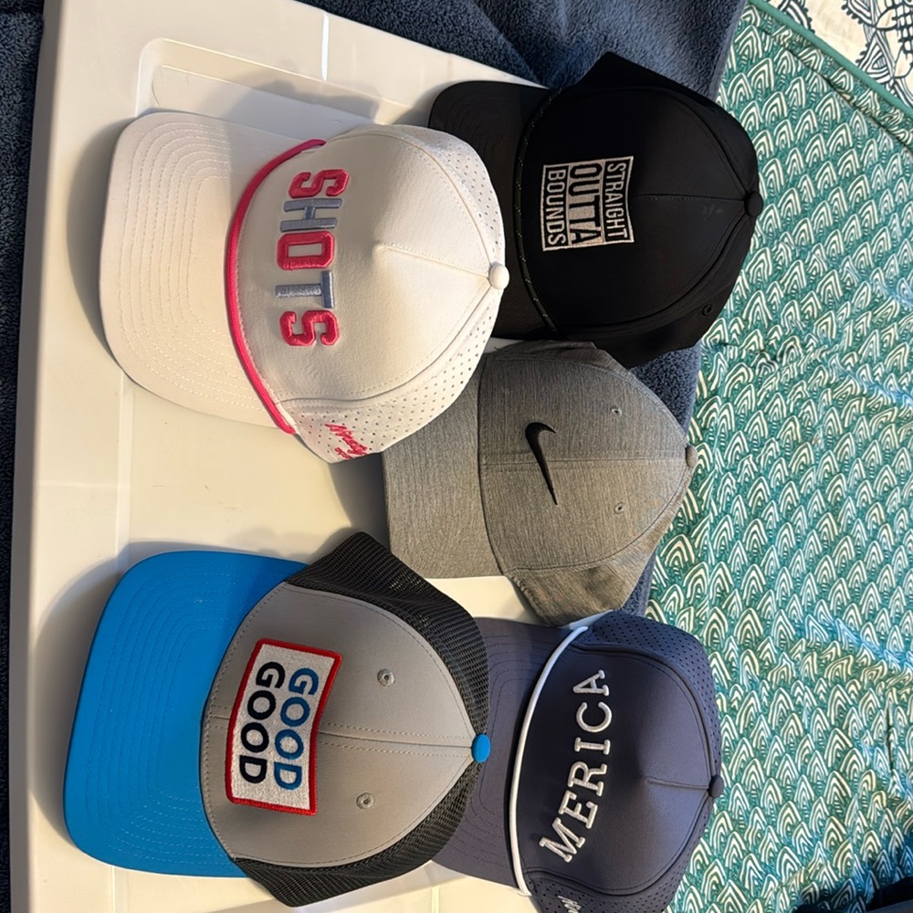 Lot of 5 Golf Hats. All 5 for $30